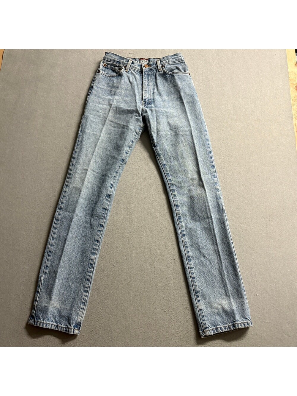 Vintage Pepe Jeans London Womens 24 Light Wash Denim High Rise Straight Leg USA